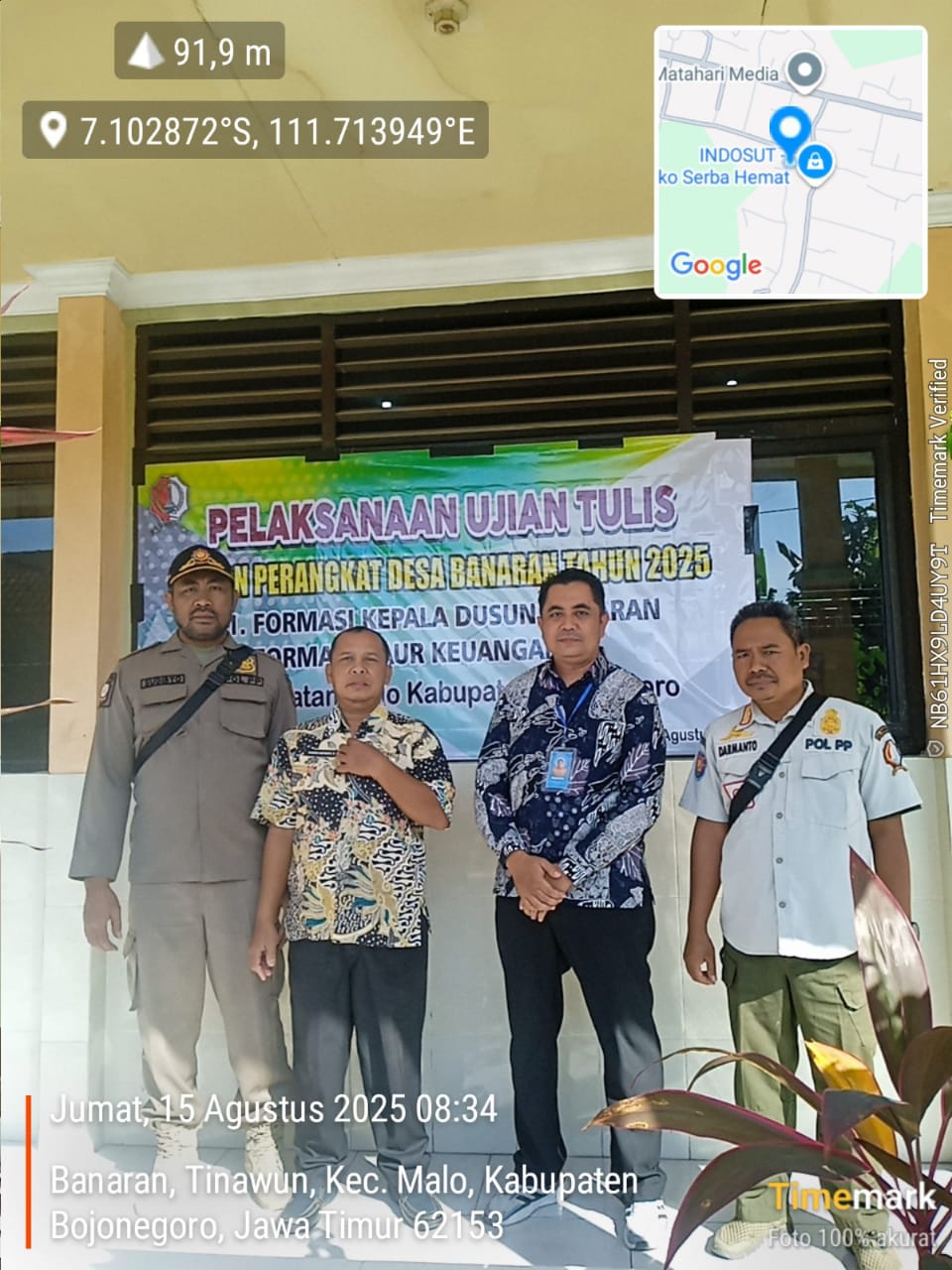 Ujian Calon Perangkat Desa di SDN Banaran Berjalan Tertib dan Lancar