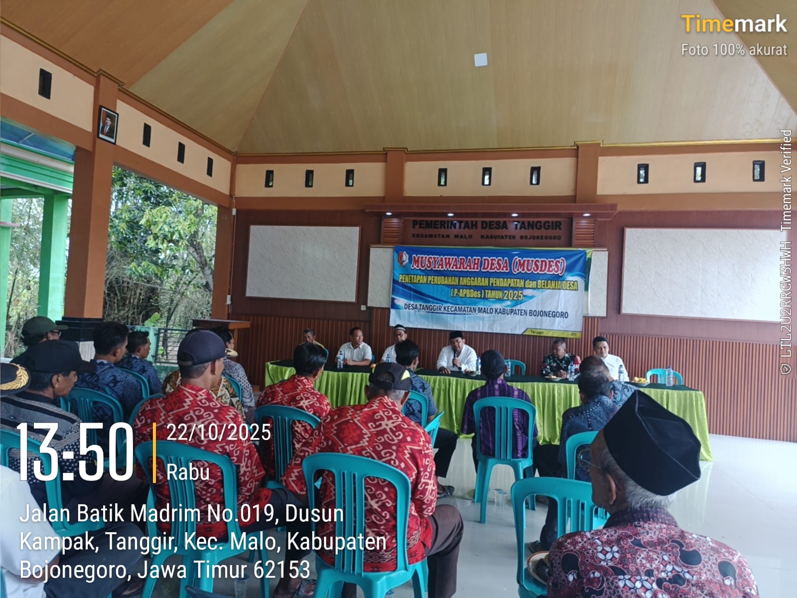 Musdes Perubahan APBDes 2025 Desa Tanggir Berjalan Lancar
