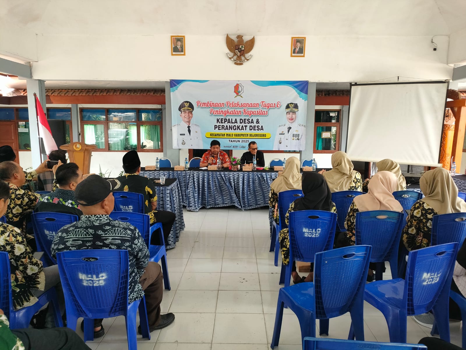 Pembinaan Pelaksanaan Tugas dan Peningkatan Kapasitas Aparatur Desa Digelar di Kecamatan Malo