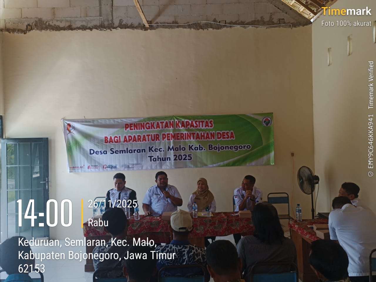Bimbingan Teknis Peningkatan Kapasitas Aparatur Digelar di Desa Semlaran Kecamatan Malo