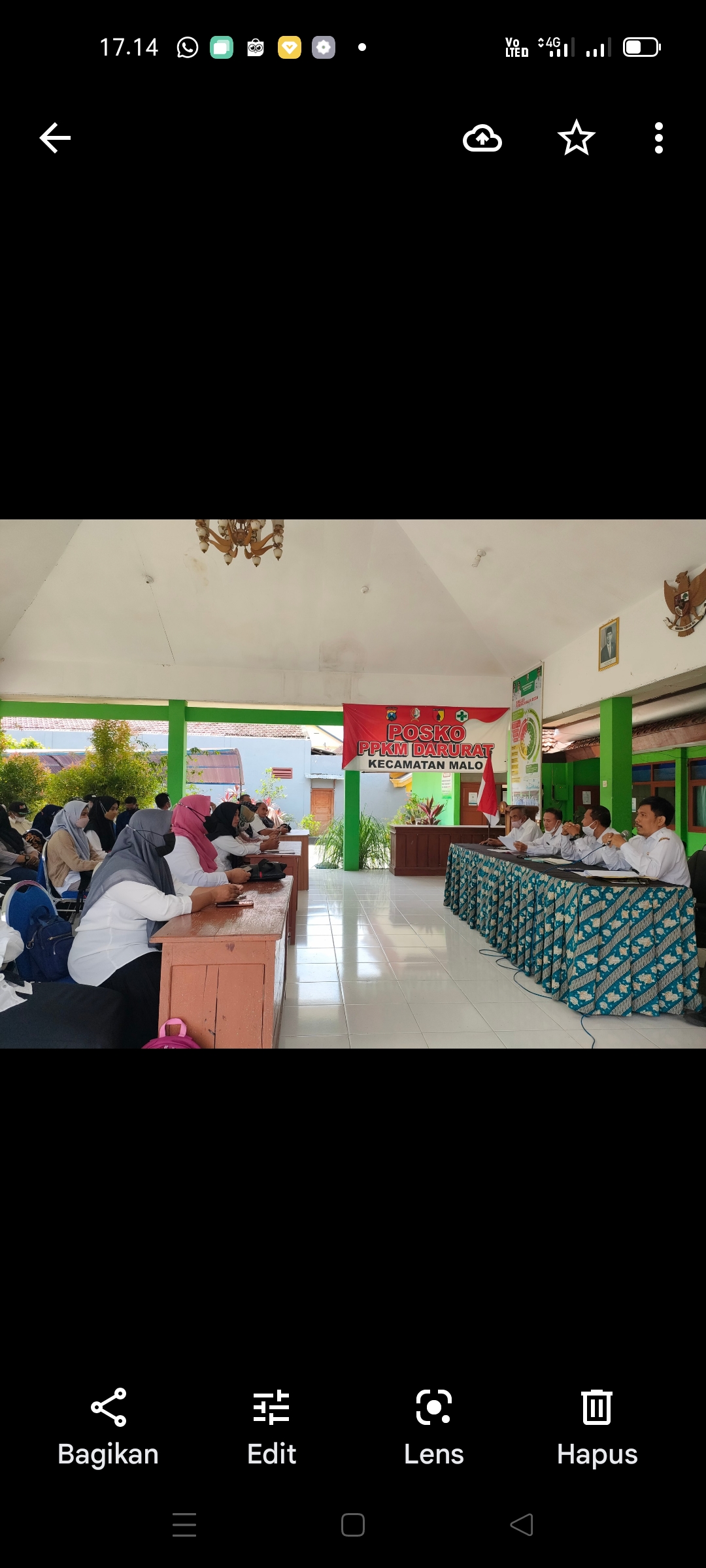 Sosialisasi siks-ng di Pendopo Kecamatan Malo