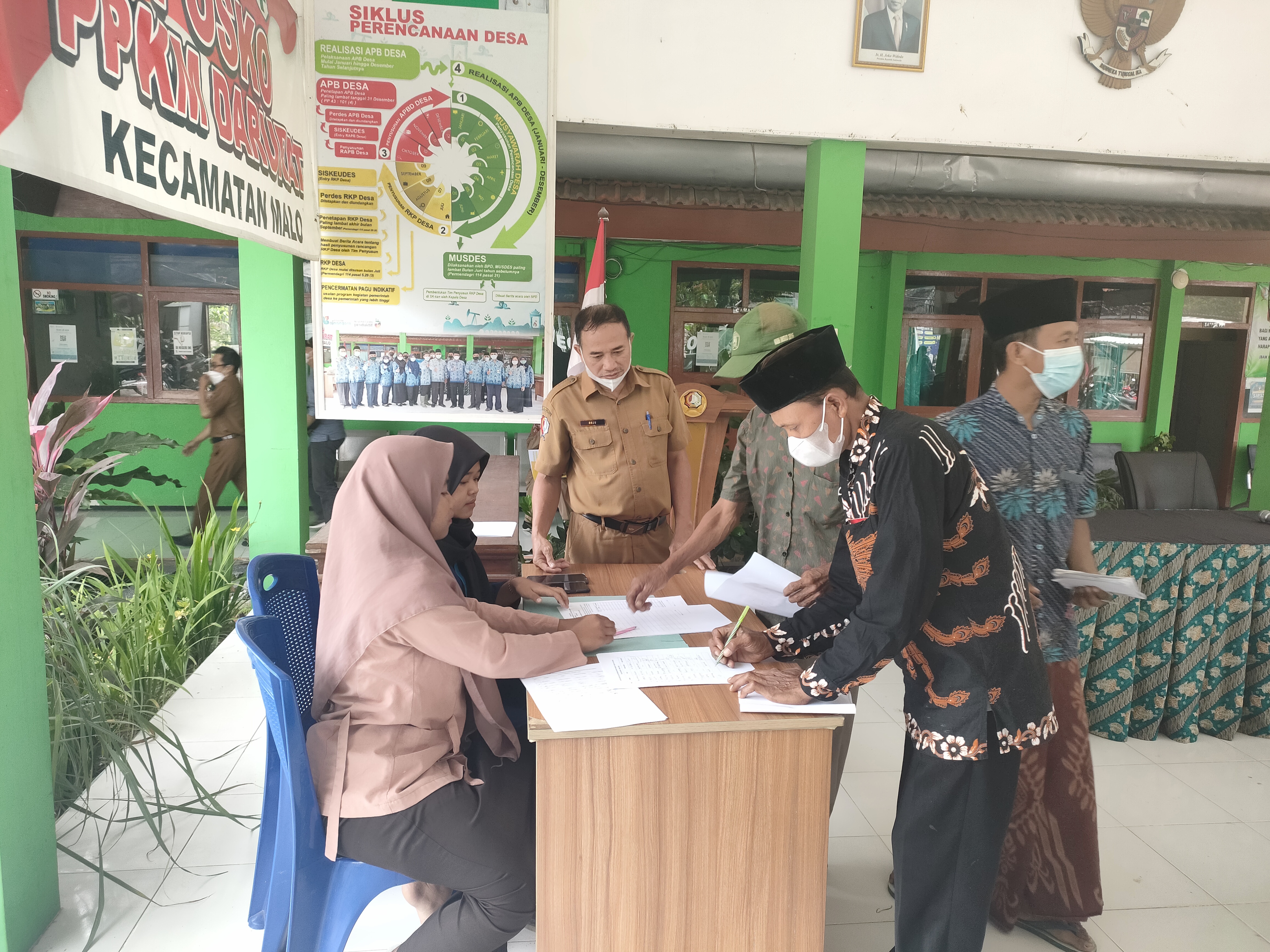 Veripikasi dan tanda tangan takmir Masjid Marbot