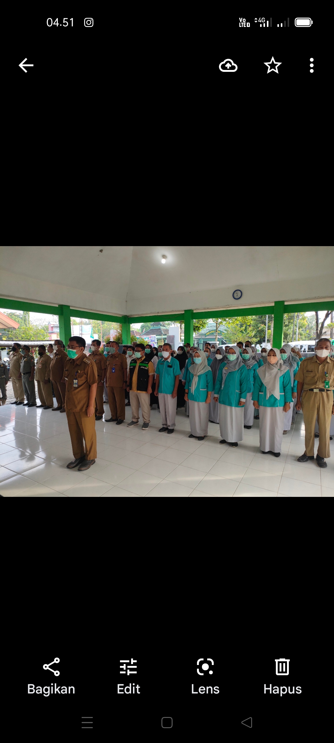 Apel pagi setelah Lebaran