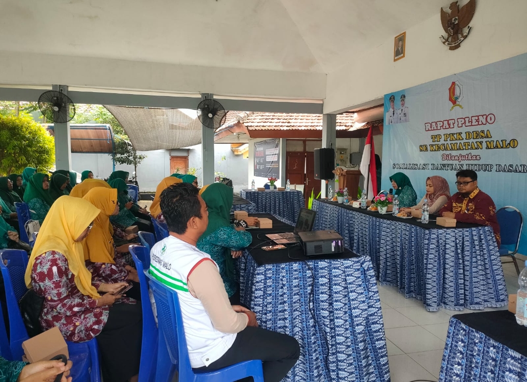 Rapat pleno PKK Kecamatan Malo