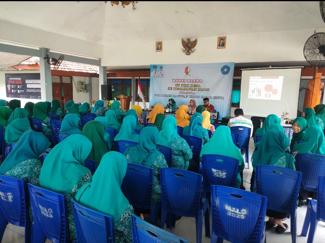 Rapat pleno PKK Kecamatan Malo