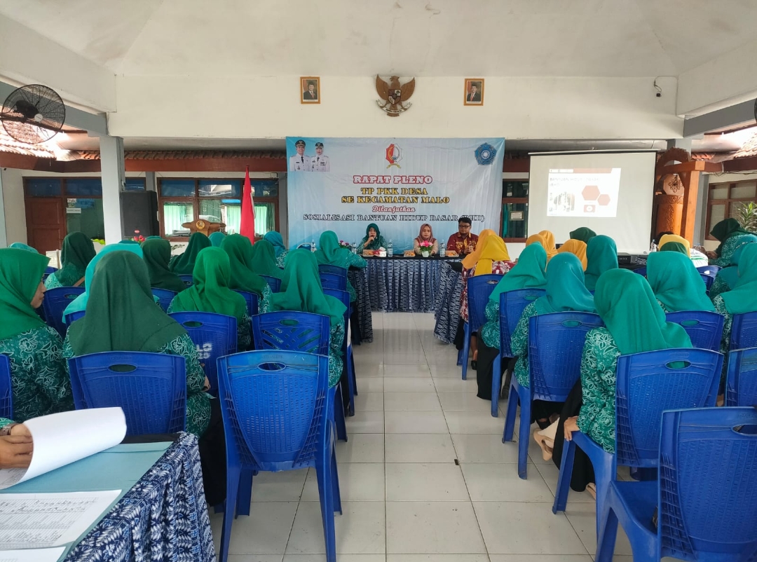 Rapat pleno PKK Kecamatan Malo