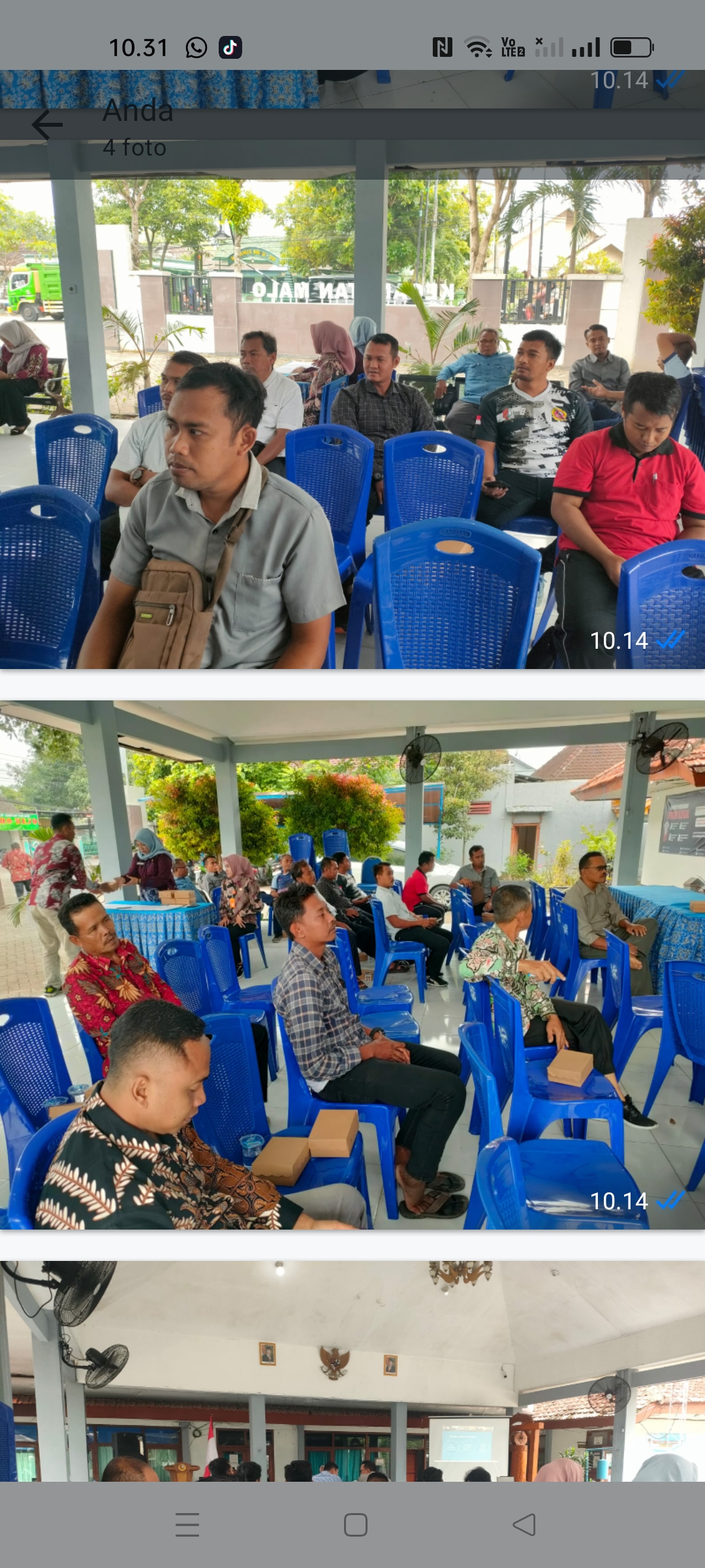 Zoom Sosialisasi jaga garda desa
