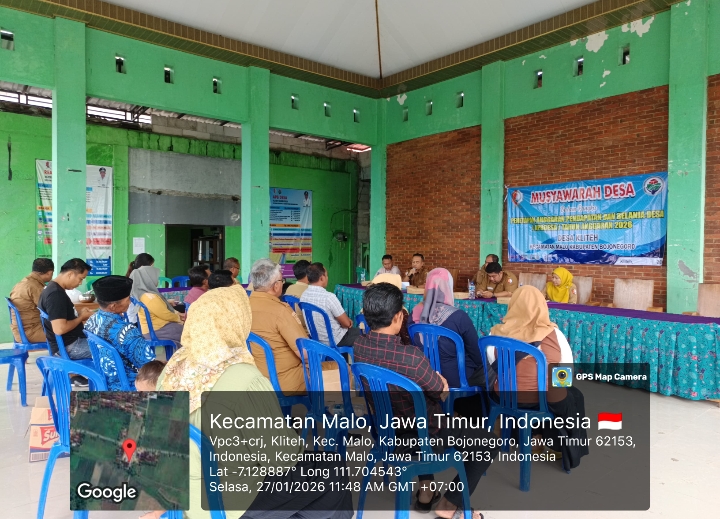 musdes penetapan APBD Desa Kliteh tahun 2026