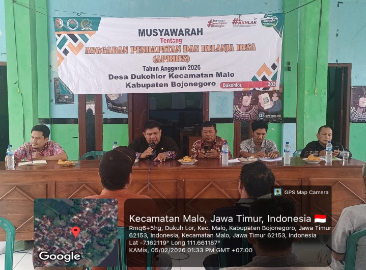 musdes penetapan APBD Desa Dukohlor tahun 2026