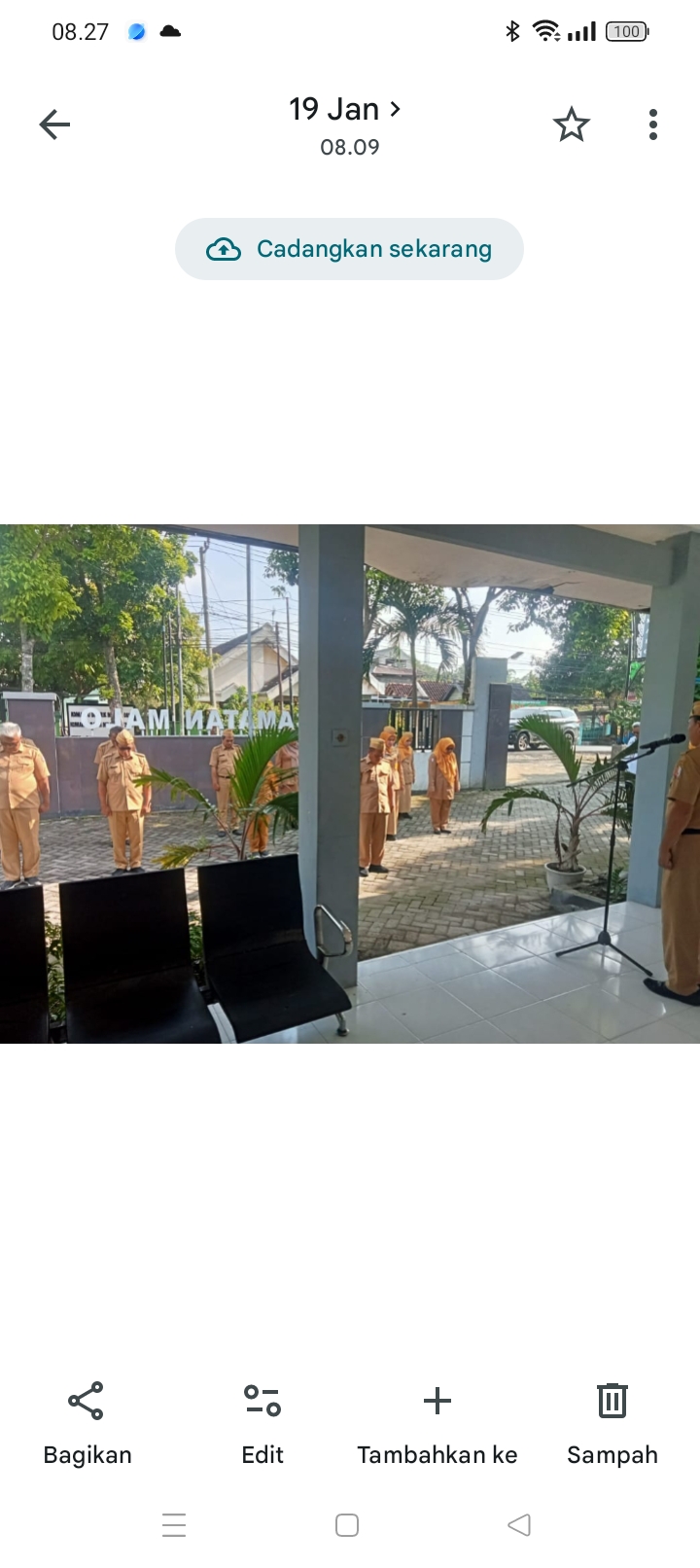 apel Pagi hari Senin
