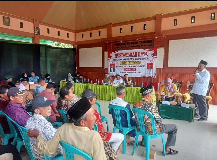 musyawarah pemilihan kades paw desa Tanggir
