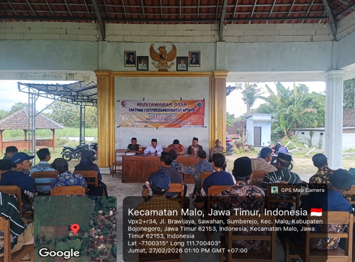 musdes penetapan APBD Desa sumberjo tahun 2026
