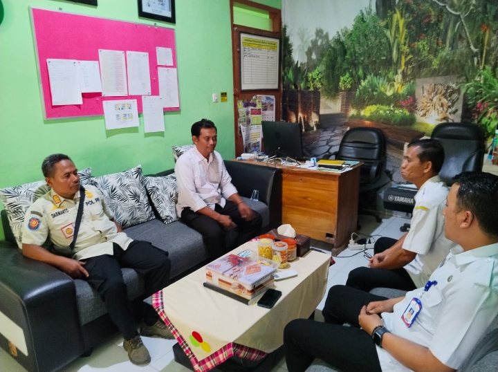 rapat koordinasi dan himbauan ke SMP Negeri I Malo
